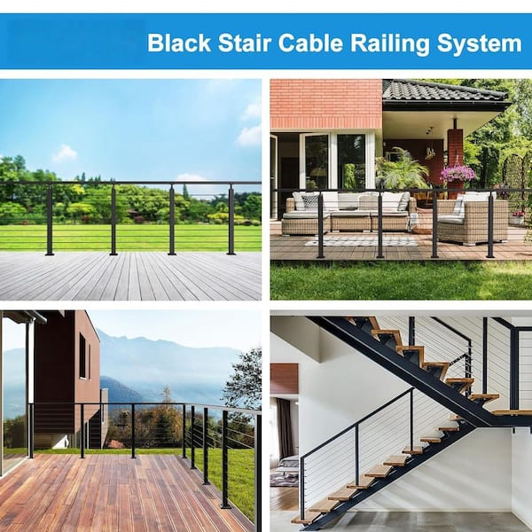 Railing Handrail Accessories, 2 Pack Vertical Pivot Handrail Connector, High Strength POM Cable Railing Handrail Fittings, Model LT19 - View #4