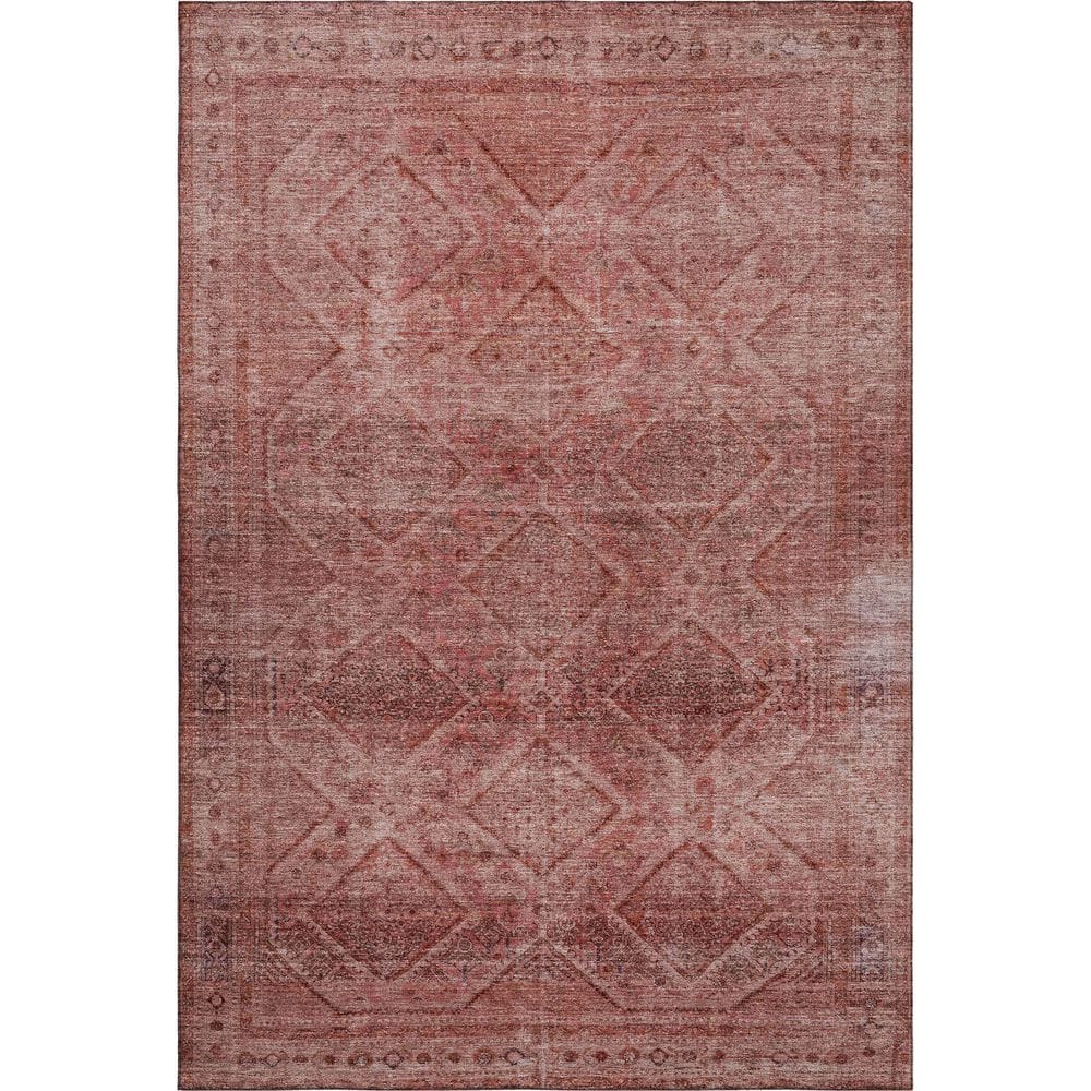 Mayfield Premium Machine Washable Abstract AMF2060 Pink 9 ft. x 12 ft. Area Rug price history on PriceWatchPro
