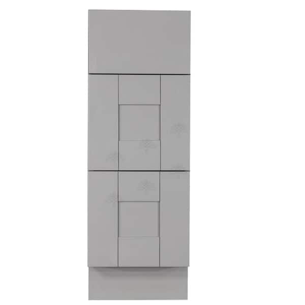 LIFEART CABINETRY Anchester Assembled 21x34.5x24 in. Base Cabinet with 3 Drawers in Light Gray