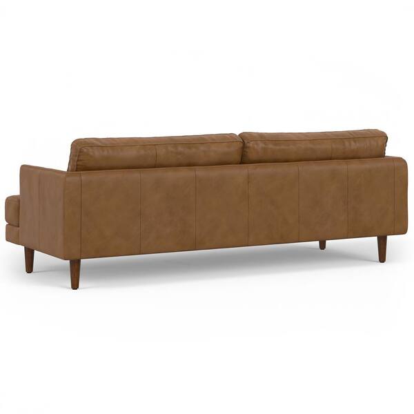 Simpli Home Livingston 90 inch in. Straight Arm Genuine Faux