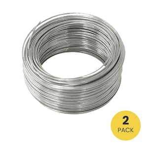 Ook 1/2 in. 25 ft. 35 lbs. 18-Gauge Copper Hobby Wire (2-Pack), Metallics 9986214