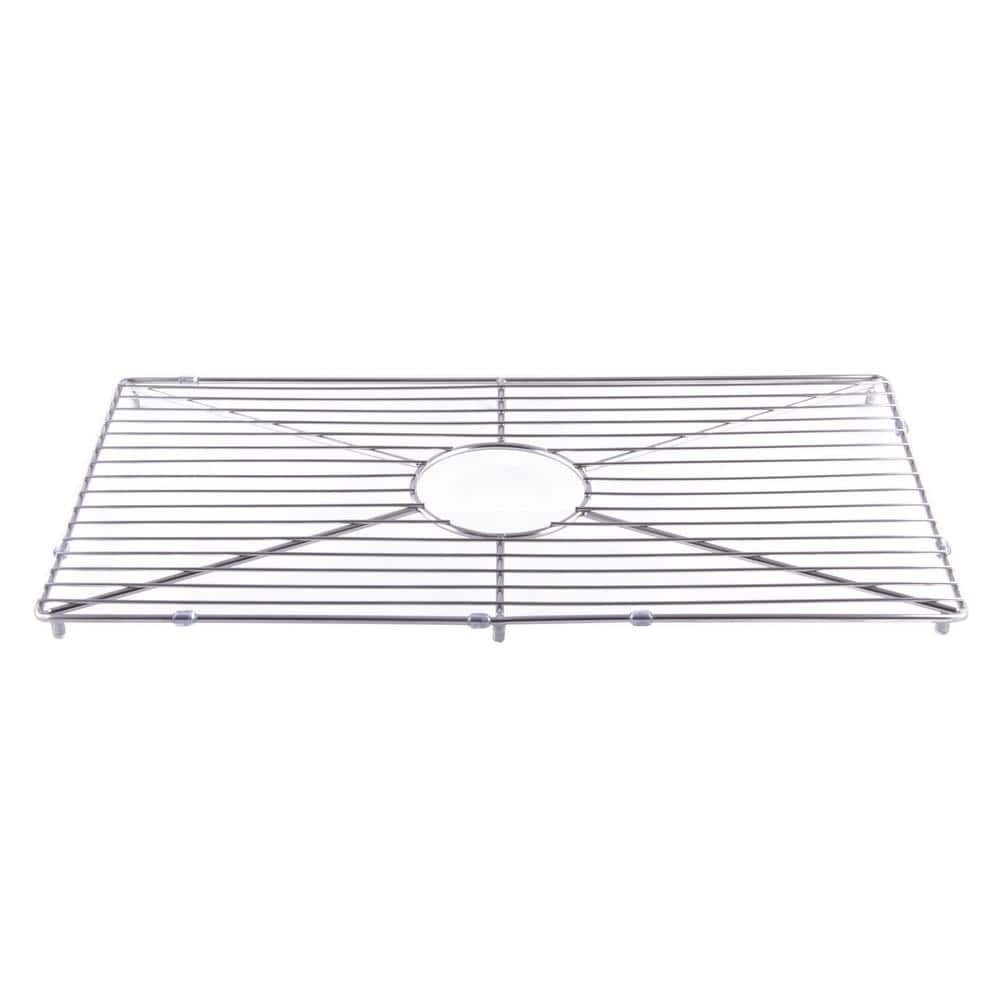 Stainless Steel Kitchen Sink Grid with Center Cutout