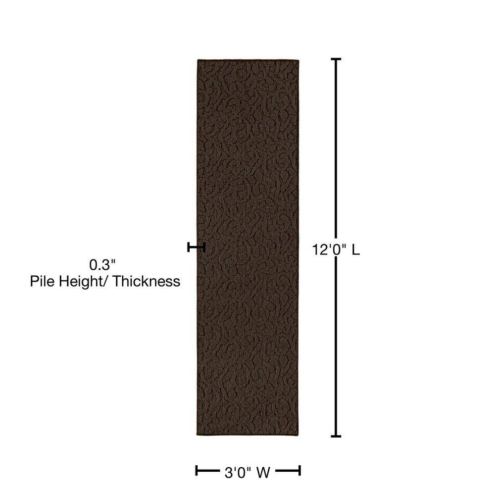 Ivy Chocolate 3 ft. x 12 ft. Runner Rug - thumbnail 6