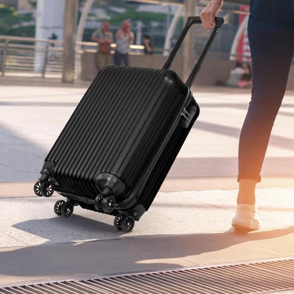 HIKOLAYAE Carry On Luggage, 20 in. Hardside Suitcase ABS Spinner