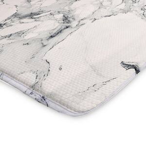 Quarry Gray Marble Semi Circle Kitchen Mat 18in.x 30in.