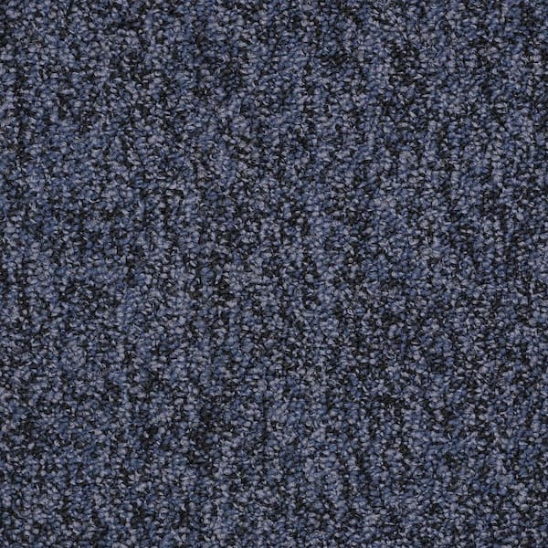 Oila-Enduring-Blue Commercial/Residential 24 in. x 24 in. Glue-Down Carpet Tile Square (48 sq. ft.)