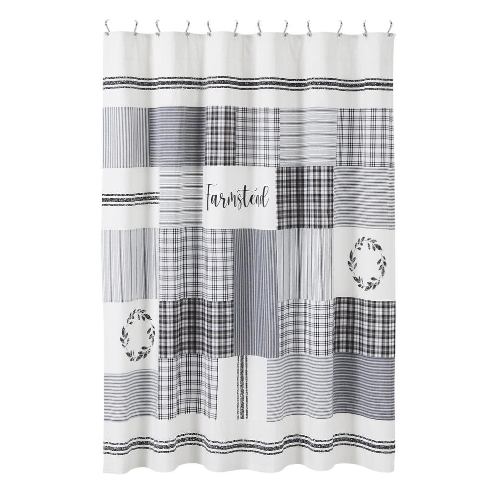 https://images.thdstatic.com/productImages/11fe650e-f931-4047-8f09-510728947507/svn/country-black-soft-white-vhc-brands-shower-curtains-80495-64_1000.jpg
