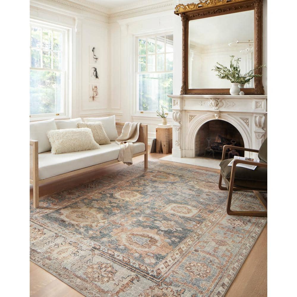 Gray Rectangular Synthetic Oriental Runner Rug 2'-6" x 11'-6"