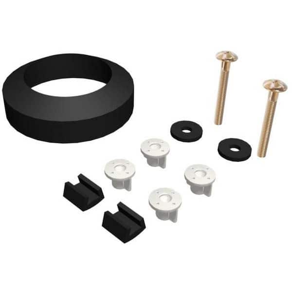 Tank to Bowl Assembly Kit with Gasket, Tank Bolts, Wing Nuts, and Channel Pads