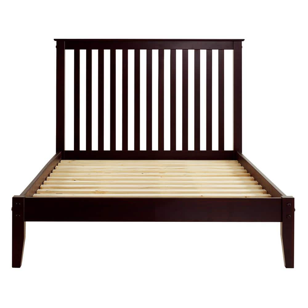 Shaker Style Cappuccino, Full Size, Mission Headboard, Platform Bed price history on PriceWatchPro