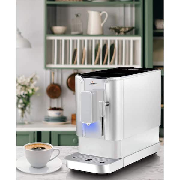 Dinamica Espresso Machine, White - Automatic Bean-to-Cup Brewing