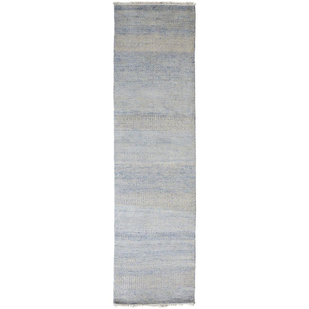 3 ft. x 12 ft. Blue and Silver Striped Area Rug price history on PriceWatchPro