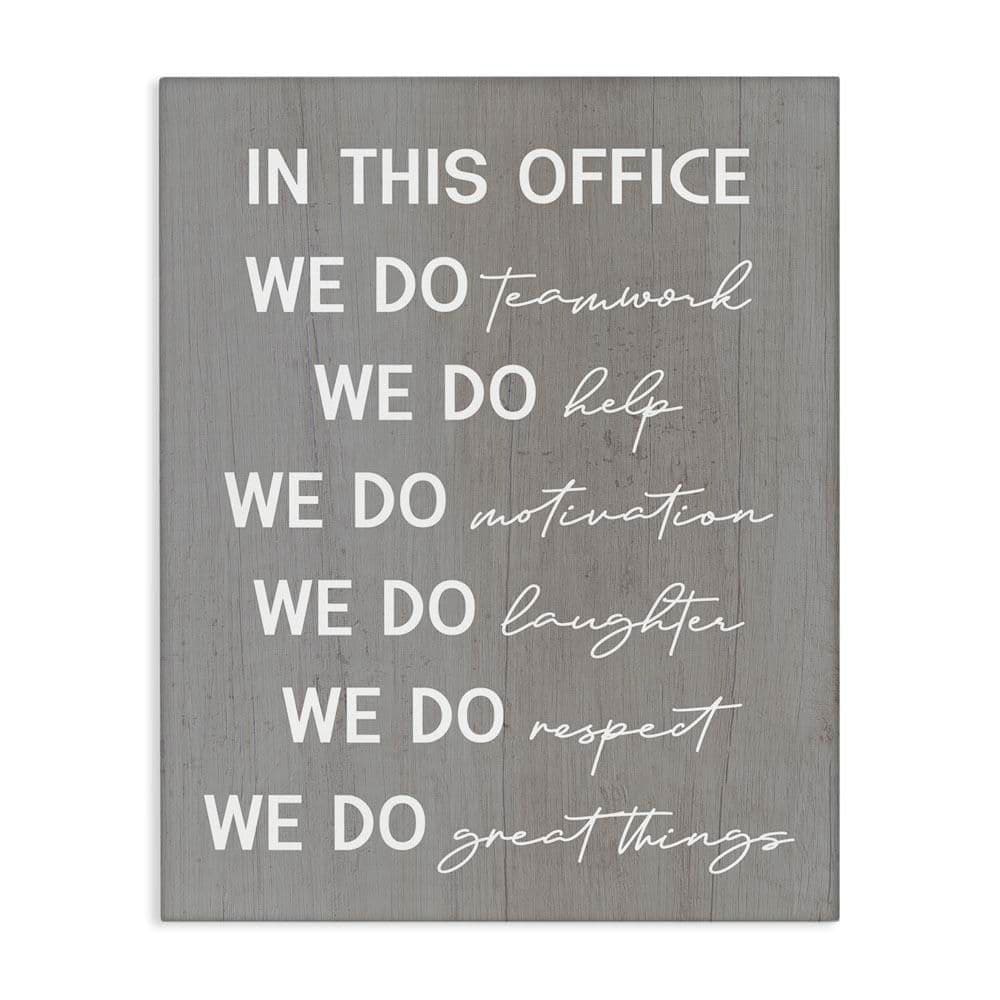 Inspirational Office Phrases by Daphne Polselli Unframed Typography Graphic Art Print 30 in. x 24 in. price history on PriceWatchPro