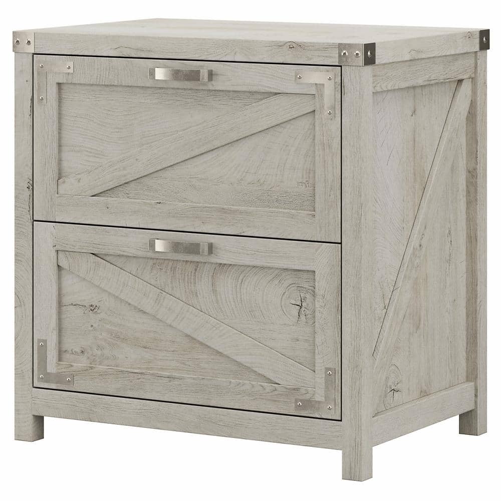 Cottage Grove Cottage White 2 Drawer Lateral File Cabinet