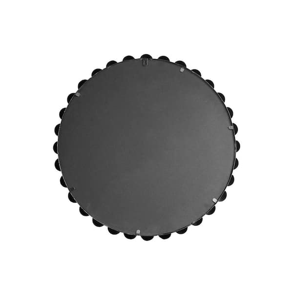 Madison Park Signature Marlowe Silver 27 in. Dia Beaded Round Wall Mirror  MPS95F-0035 - The Home Depot