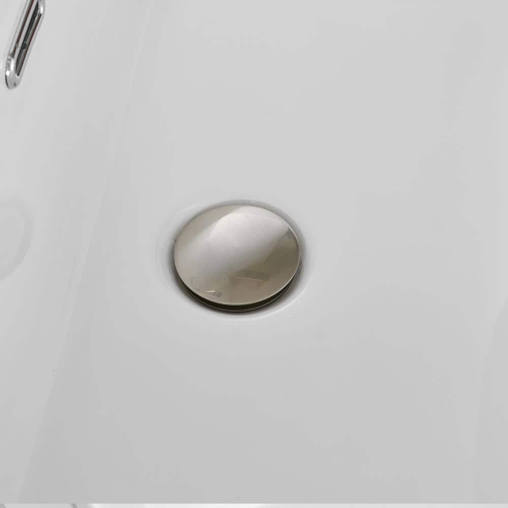 Brushed Nickel Bathroom Sink Pop-Up Drain Assembly