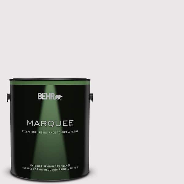 BEHR MARQUEE 1 gal. #PR-W03 Melodic White Semi-Gloss Enamel Exterior Paint & Primer
