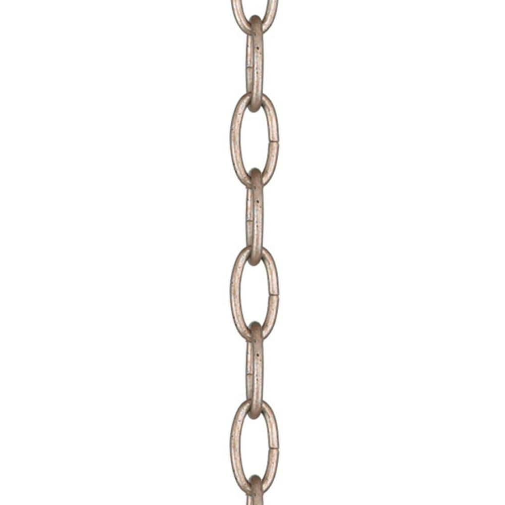 Livex Lighting 3 ft. Antique Silver Leaf Heavy-Duty Decorative Chain  5608-73 - The Home Depot