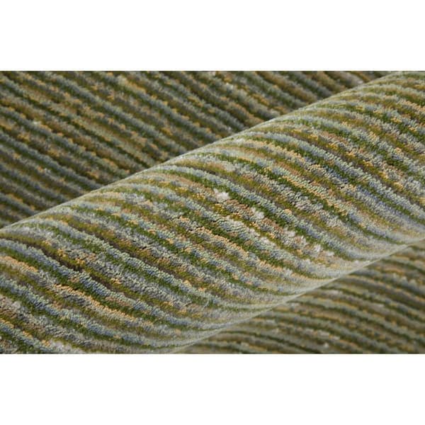 Tan, Green 2 ft. x 3 ft. Solid Color Area Rug