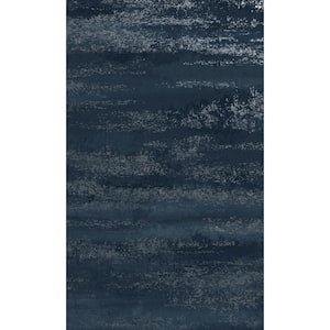 Navy Hazy Sky Textured Non-Woven Paper Non-Pasted the Wall Double Roll Wallpaper