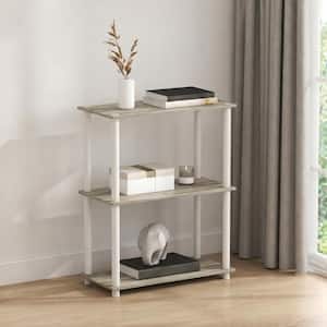 Furinno Turn-N-Tube Sonoma Oak/White 3-Tier Compact Multipurpose