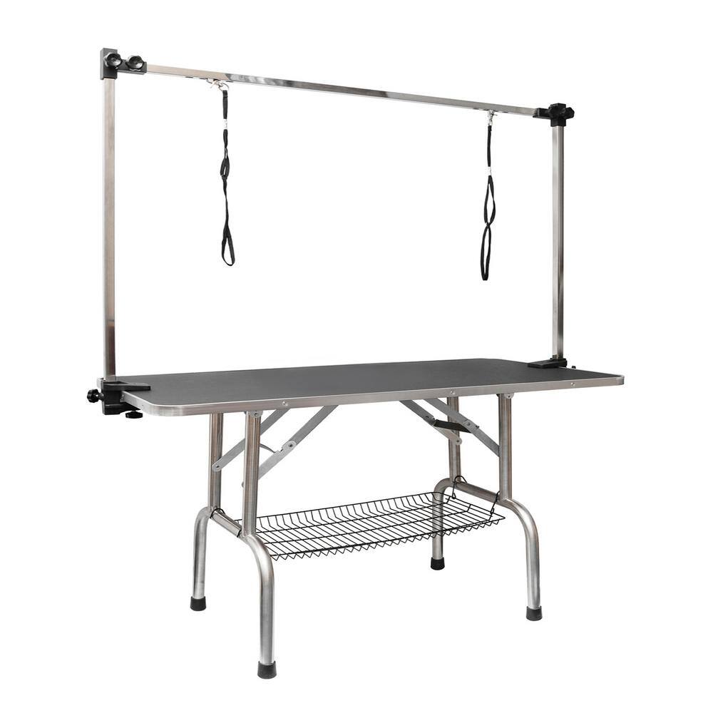 Foldable dog shop grooming table