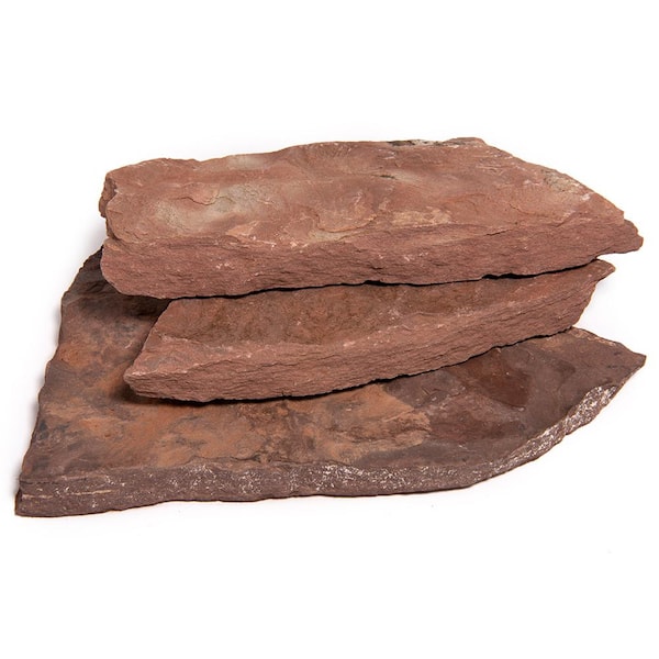 Southwest Boulder & Stone 12 in. x 12 in. x 2 in. 30 sq. ft. Arizona Chocolate Natural Flagstone for Landscape Gardens and Pathways