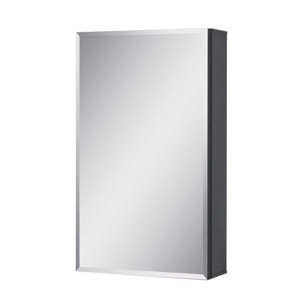 14 in. x 24 in. Rectangular Aluminum Medicine Cabinet with Mirror and Adjustable Shelves for Bathroom price history on PriceWatchPro