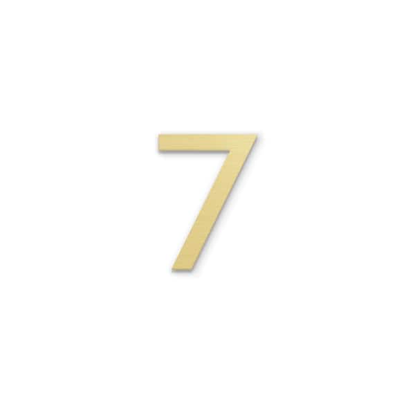 Unbranded 4 in. Magnetic Numbers - Gold Number 7