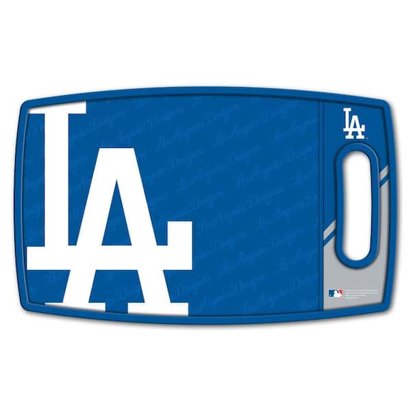 MLB Los Angeles Dodgers Logo Series Cutting Board 9 in. x 0.5 in. - Rectangle- Manufactured Wood and Polypropylene