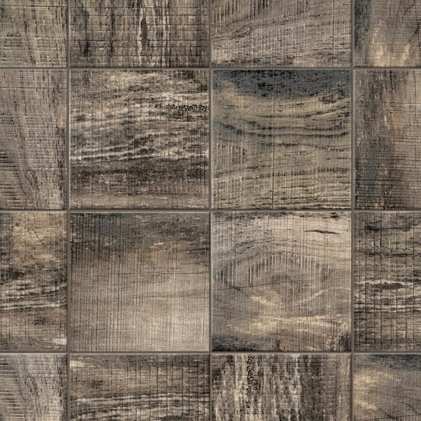 Merola Tile Sabina Timber Brown 9-7/8 in. x 9-7/8 in. Porcelain Floor ...