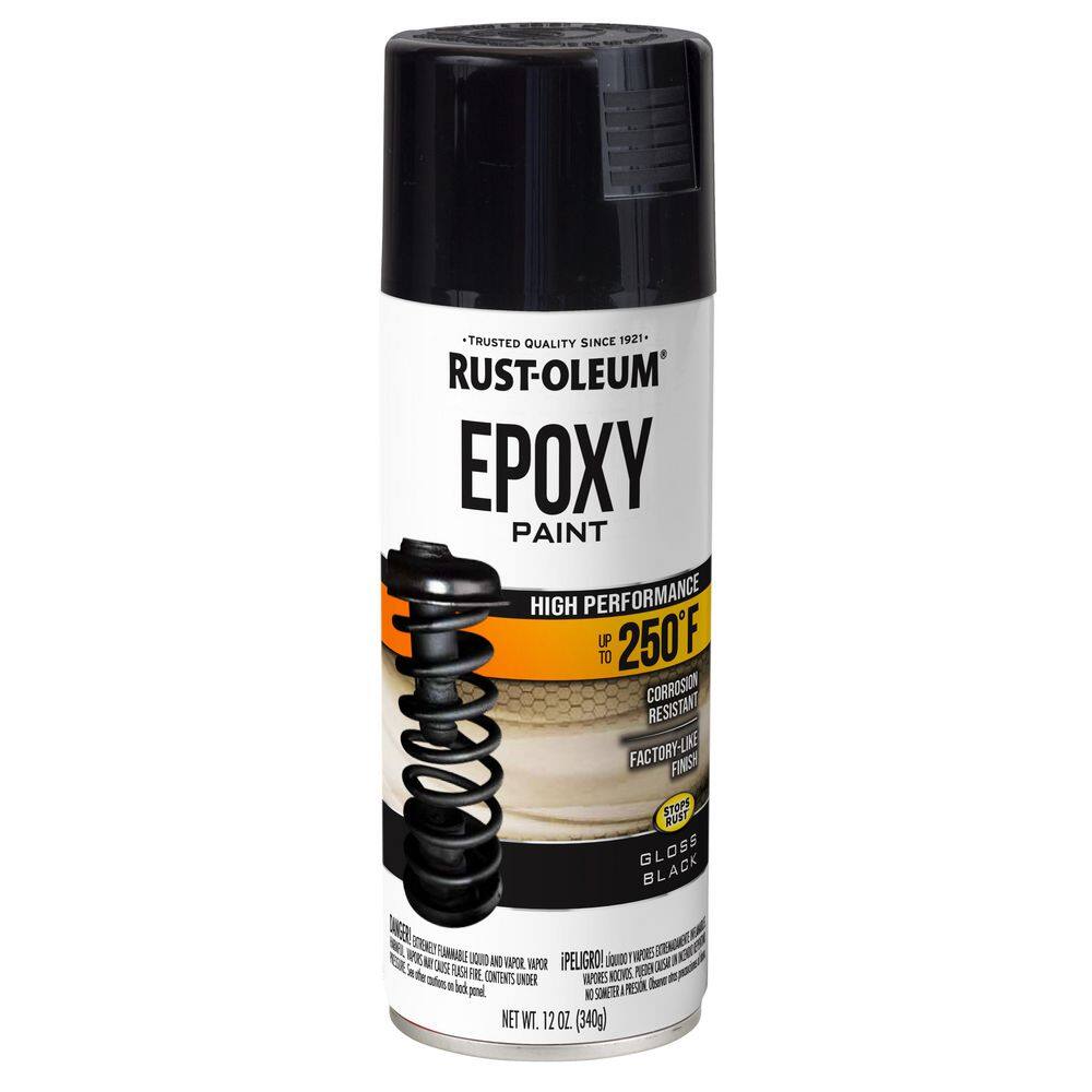 Rust Oleum Automotive 11 Oz Gloss Black Epoxy Spray Paint 263376 The 
