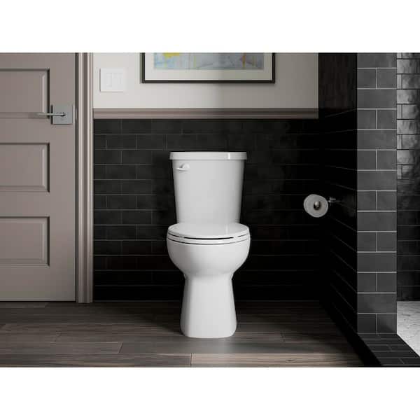 Valton 12 in. Rough-in Elongated Toilet Bowl Only in White, Seat Not Included