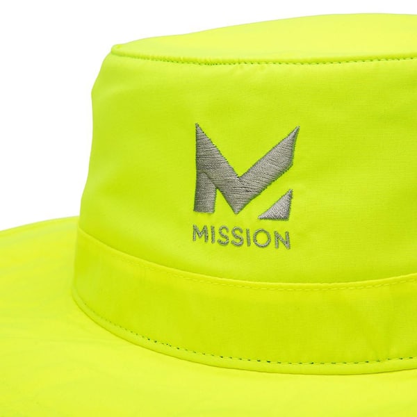 Mission Unisex One Size Fits Most Hi Vis Yellow Cooling Wide Brim