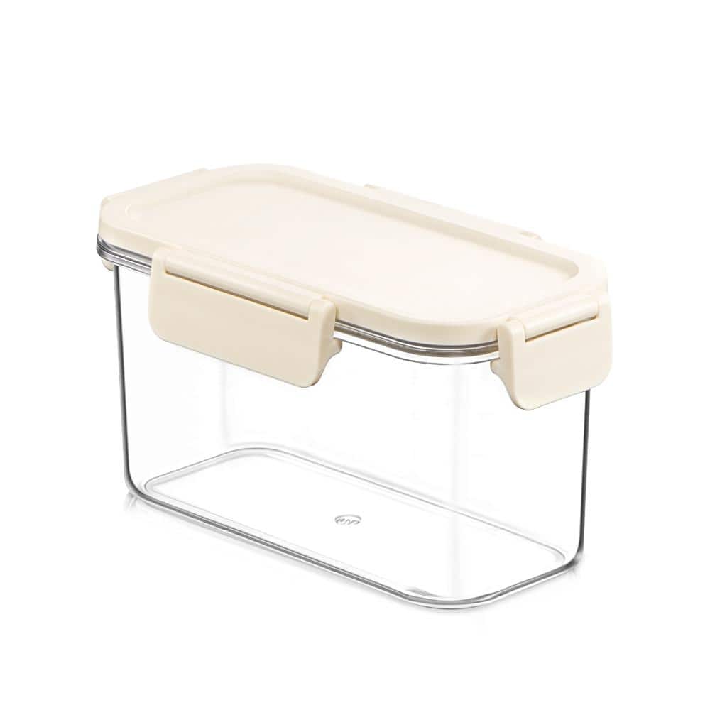 Stackable Plastic Food Storage Container with Lids (1 Pack), Clear Airtight Pantry Canister for Kitchen Organization price history on PriceWatchPro