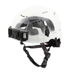 BOLT White Type 2 Class C Vented Safety Helmet with IMPACT-ARMOR Liner