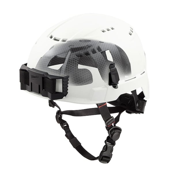 Milwaukee BOLT White Type 2 Class C Vented Safety Helmet with IMPACT-ARMOR Liner