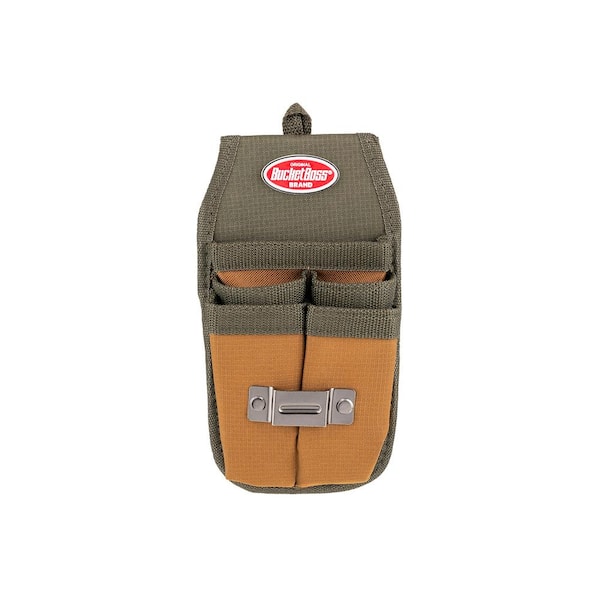 BUCKET BOSS Four Barrel Sheath Tool Belt Pouch with FlapFit