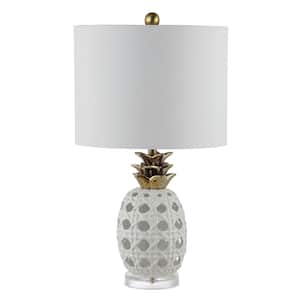 Sonny 24 in. White Table Lamp with White Shade
