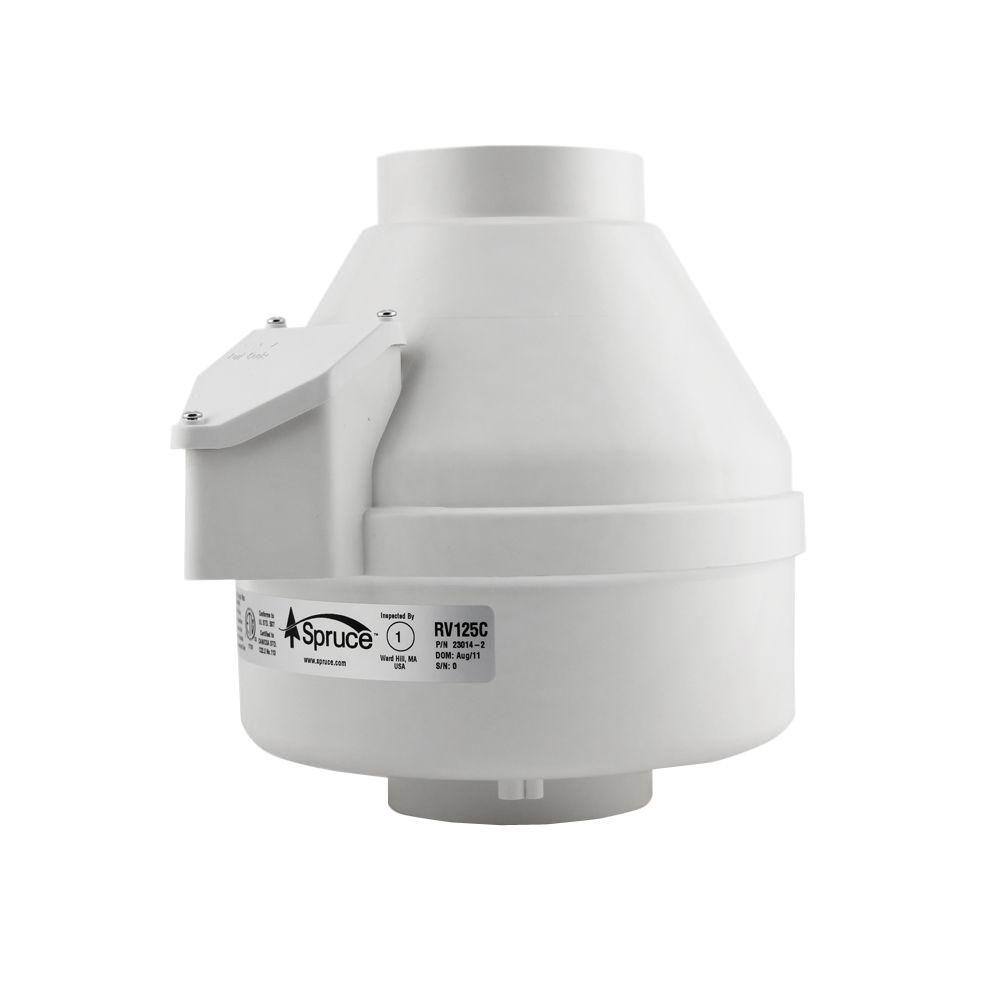 RV125 110 CFM 4 in. Inlet and Outlet Inline Ventilation Fan in White price history on PriceWatchPro