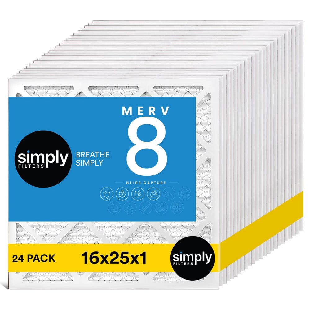 16 in. x 25 in. x 1 in. MERV 8 FPR 5 Pleated Furnace Air Filter (24-Pack) price history on PriceWatchPro