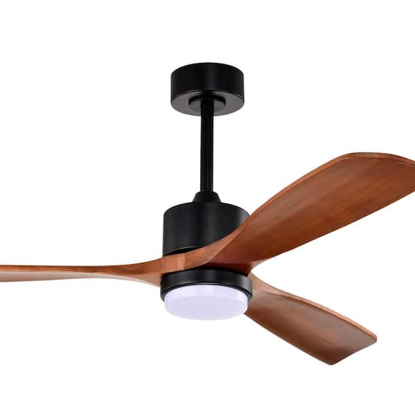 Tariq 52 in. 1-Light Indoor Matte Black Finish Ceiling Fan