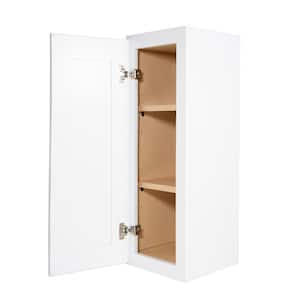 Newport Wall Cabinet White Shaker Style Plywood Stock 1-Door 12 in. W x 12 in. D x 30 in. H