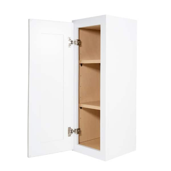 Homeibro Newport Wall Cabinet White Shaker Style Plywood Stock 1 Door 12 In W X 12 In D X 30 2209