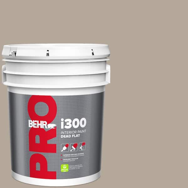 BEHR PRO 5 gal. #HDC-CL-05G Nantucket Sands Dead Flat Interior Paint
