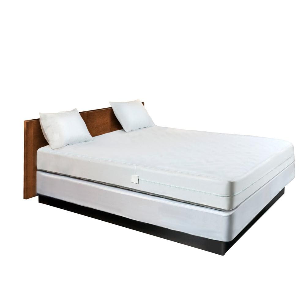 King Size White Waterproof Zippered Mattress Encasement