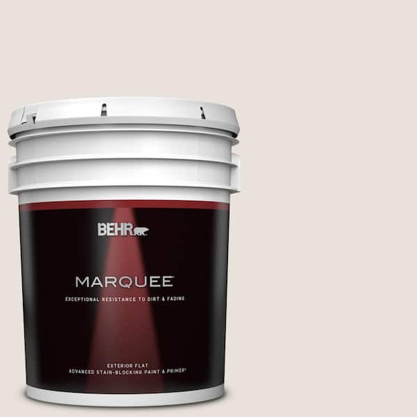 BEHR MARQUEE 5 gal. #N180-1 Barely Brown Flat Exterior Paint & Primer