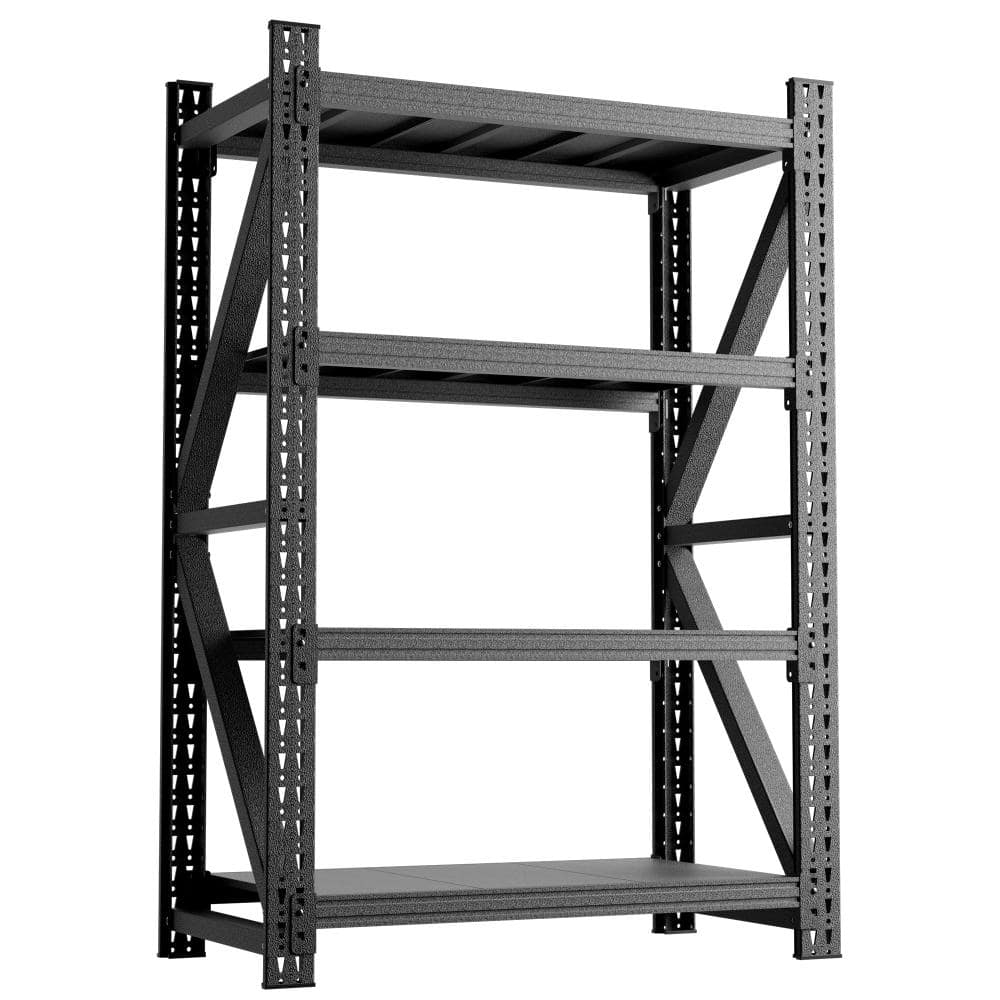 "69""H x 47""W Adjustable Metal Garage Shelving, 4000 LBS Heavy Duty Steel Storage Rack with Locking Pins & Wall Mount Kit," price history on PriceWatchPro