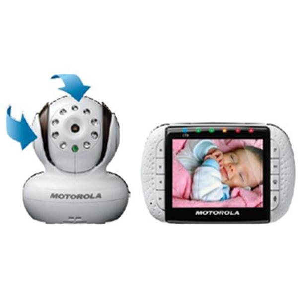 MOTOROLA 3.5 in. Wireless Digital Audio with Video Baby Monitor