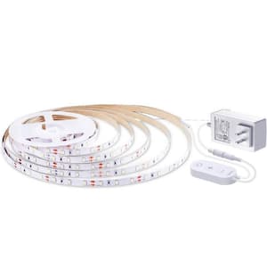 Strip Lights 16.4 ft. Smart Plug-In Dimmable Multi-Color Integrated LED Strip Light 1-Pack